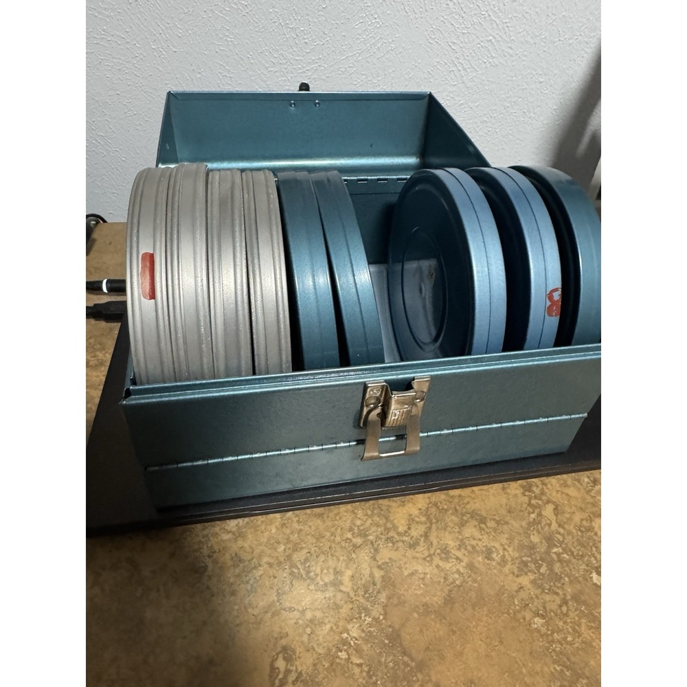 Vintage 8mm Home Movies Cases And Carry Case Metal